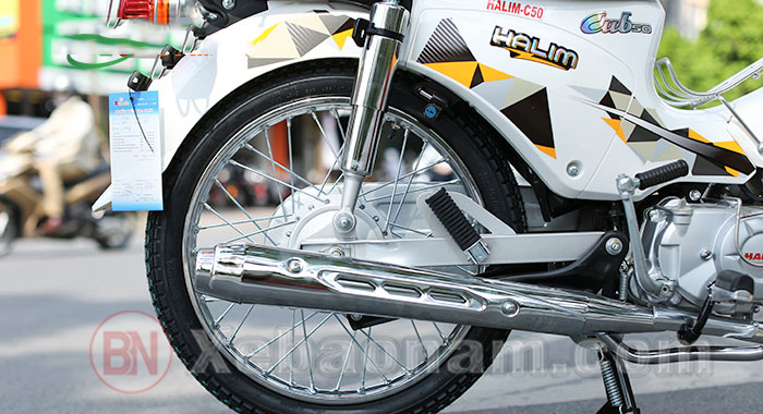 Đuôi xe cub halim 50cc